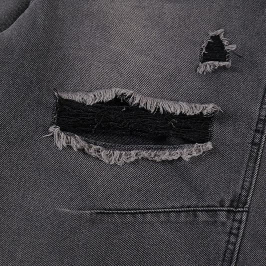 Premium Washed Ripped Denim Shorts for Street Style