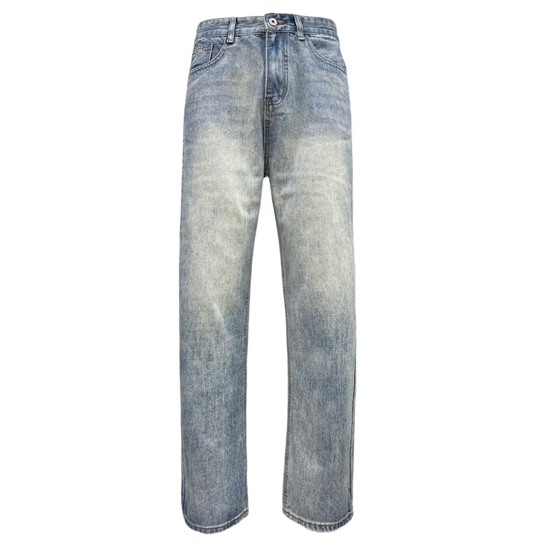 Trendy Casual Loose Straight Jeans for Men - Premium Japanese Denim
