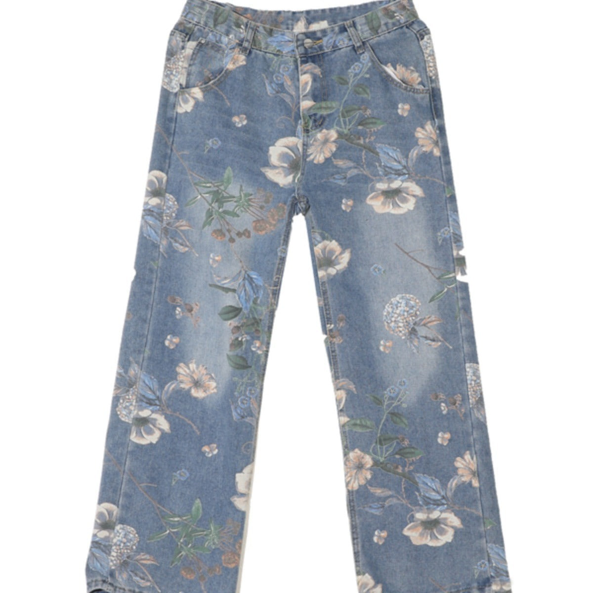 American Street Printed Jeans for Men - Autumn Vibe Style
