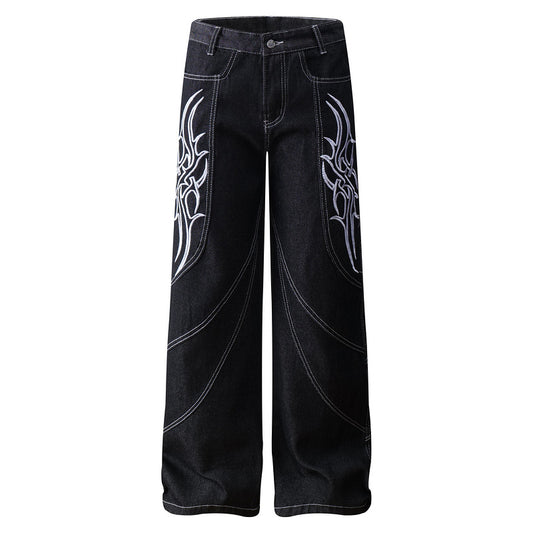 Straight Jeans Street VIBE Loose Long Pants Men