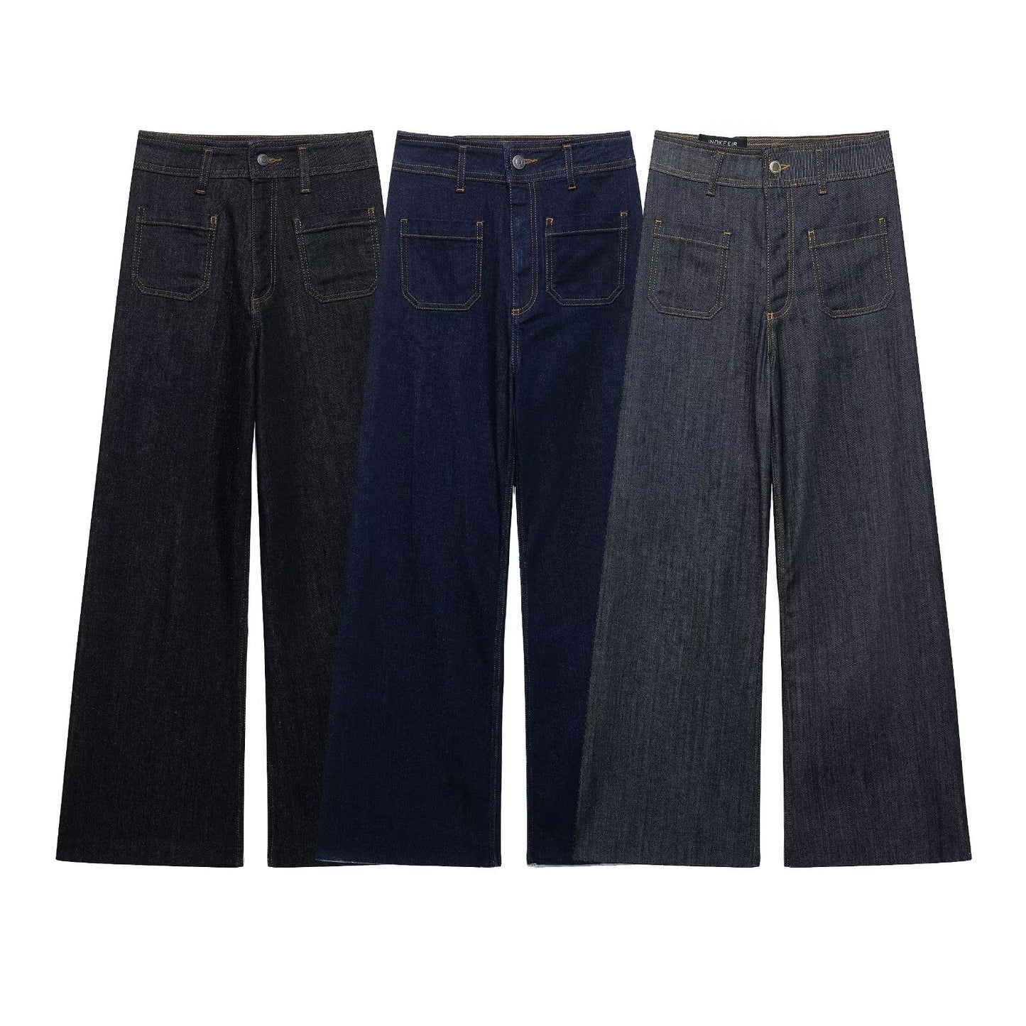 High Waist Wide Leg Jeans for Women - Fashionable & Versatile