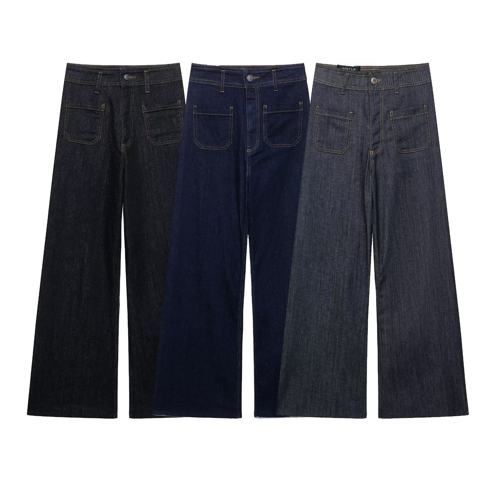 High Waist Wide Leg Jeans for Women - Fashionable & Versatile