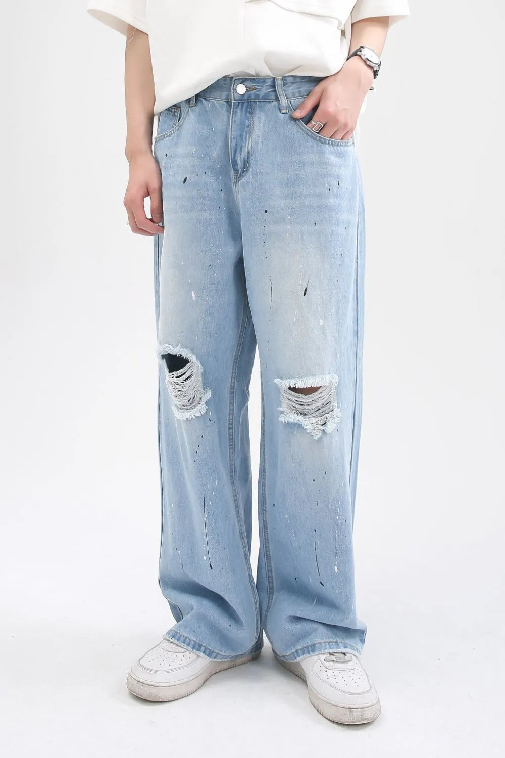 Premium Distressed Jeans with Pockets