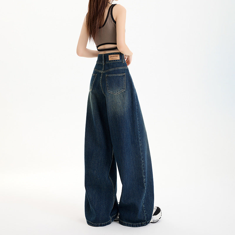 Wide-Leg Pants - Simple and Versatile Slimming Straight Leg Floor-Length Pants for Women