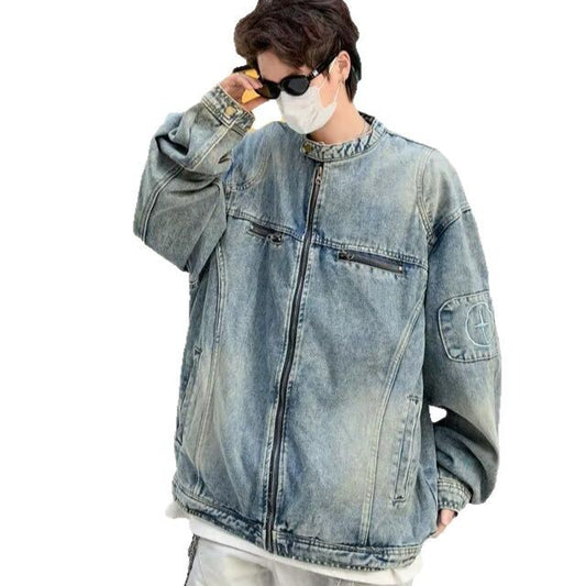 Premium Retro Denim Jacket for Men - Spring & Autumn