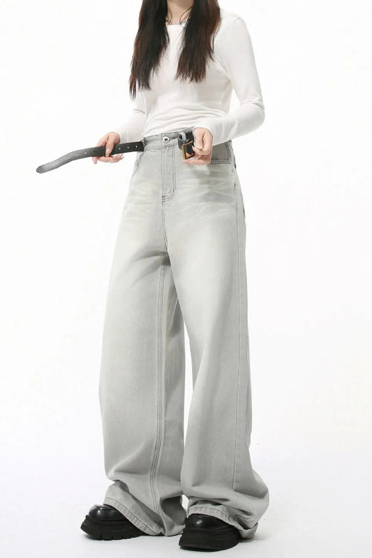 Premium Wide Leg Jeans with Pockets