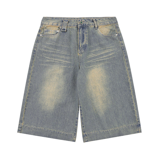 Premium Washed Denim Shorts for Modern Style