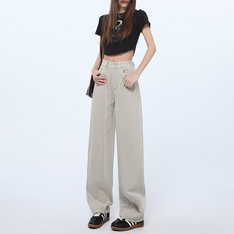 Casual Loose Fit High Waist Wide Leg Jeans for Women