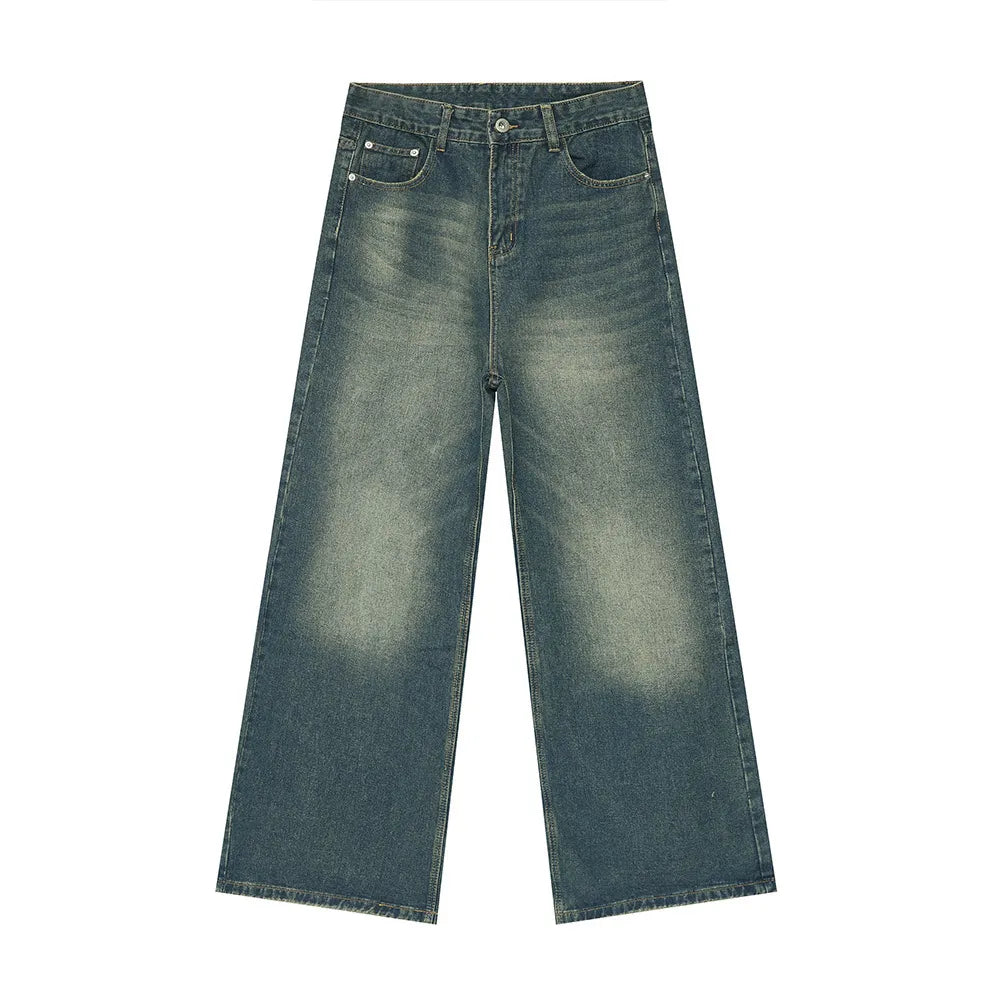 Premium Wide Leg Jeans with Pockets - Japanese Denim