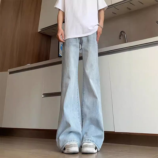 Wide Leg Loose Slimming Straight Leg Curved Knife Pants