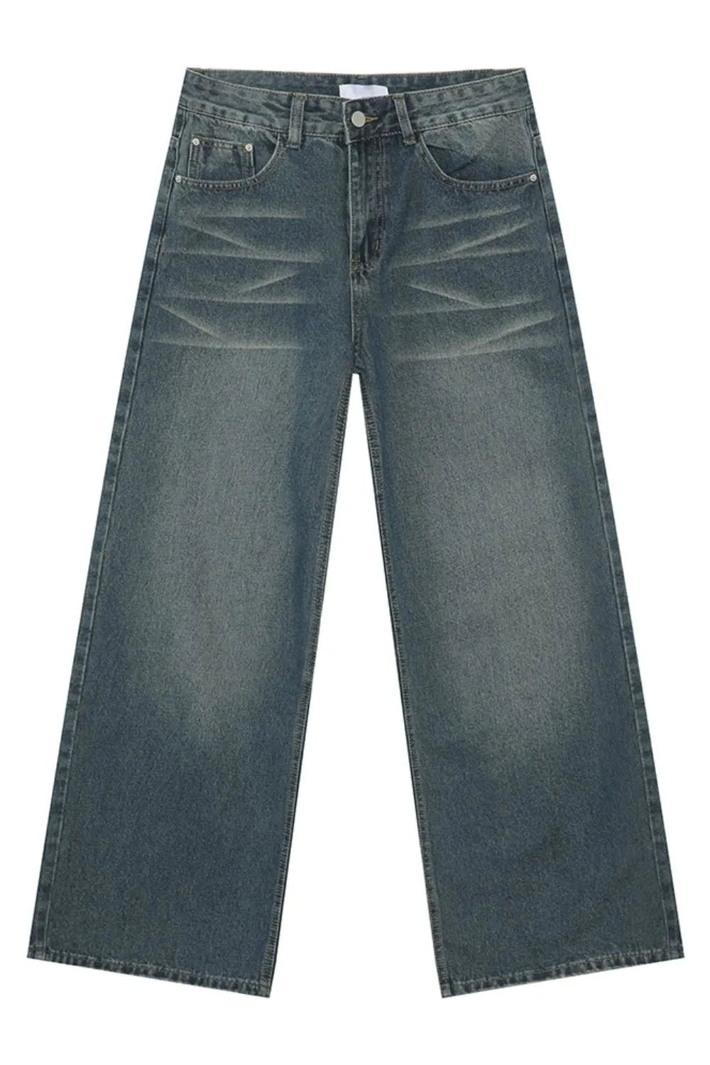 Wide Leg Pocketed Jeans - Premium Japanese Denim