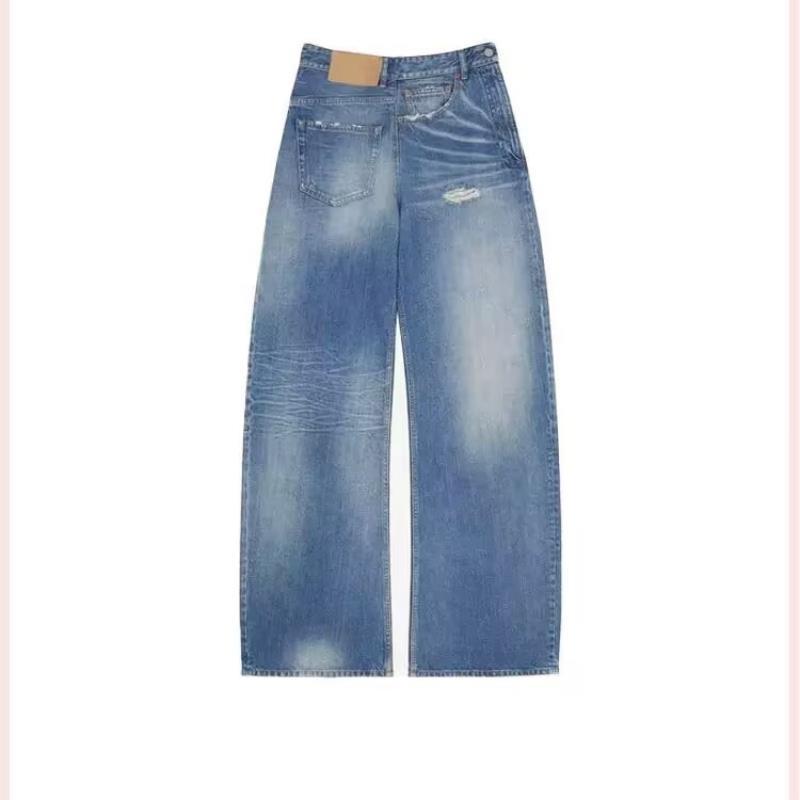 High Waisted Women's Denim Pants - Premium Japanese Craftsmanship