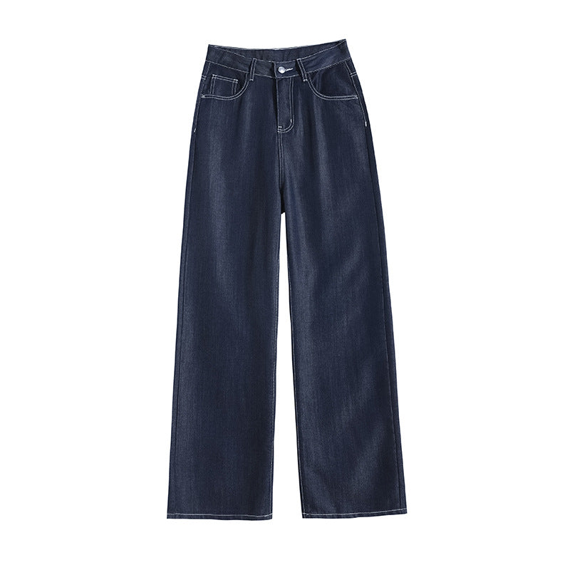 Women's Slim Wide-Leg Jeans - Premium Japanese Denim