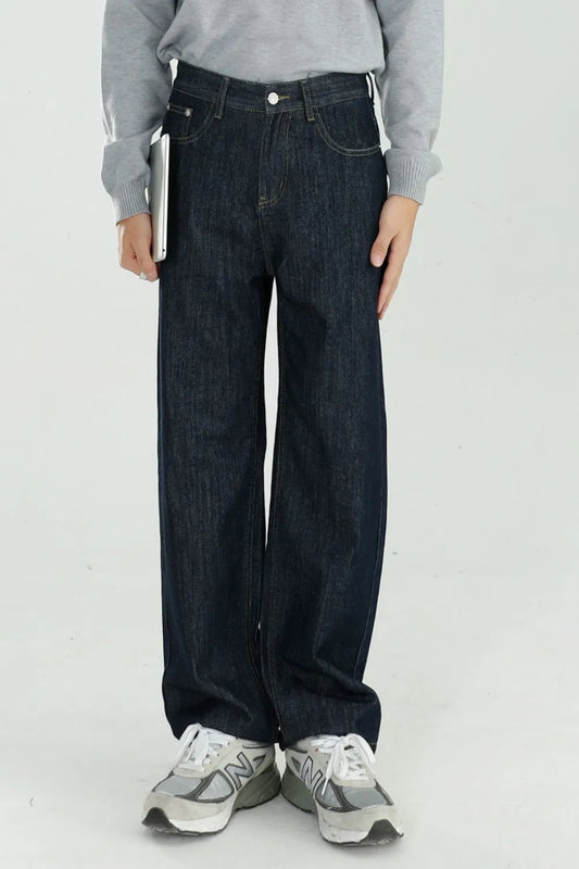 Mid Rise Jeans with Pockets - Premium Japanese Denim