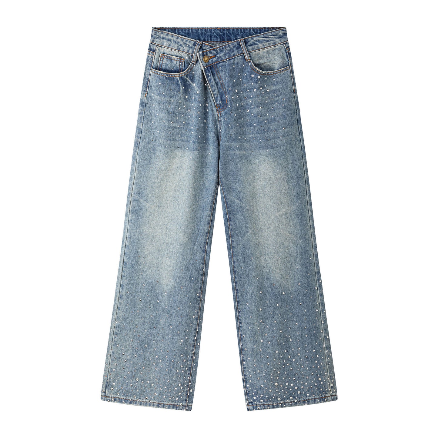 Premium Straight Leg Jeans - Vintage Casual Pants