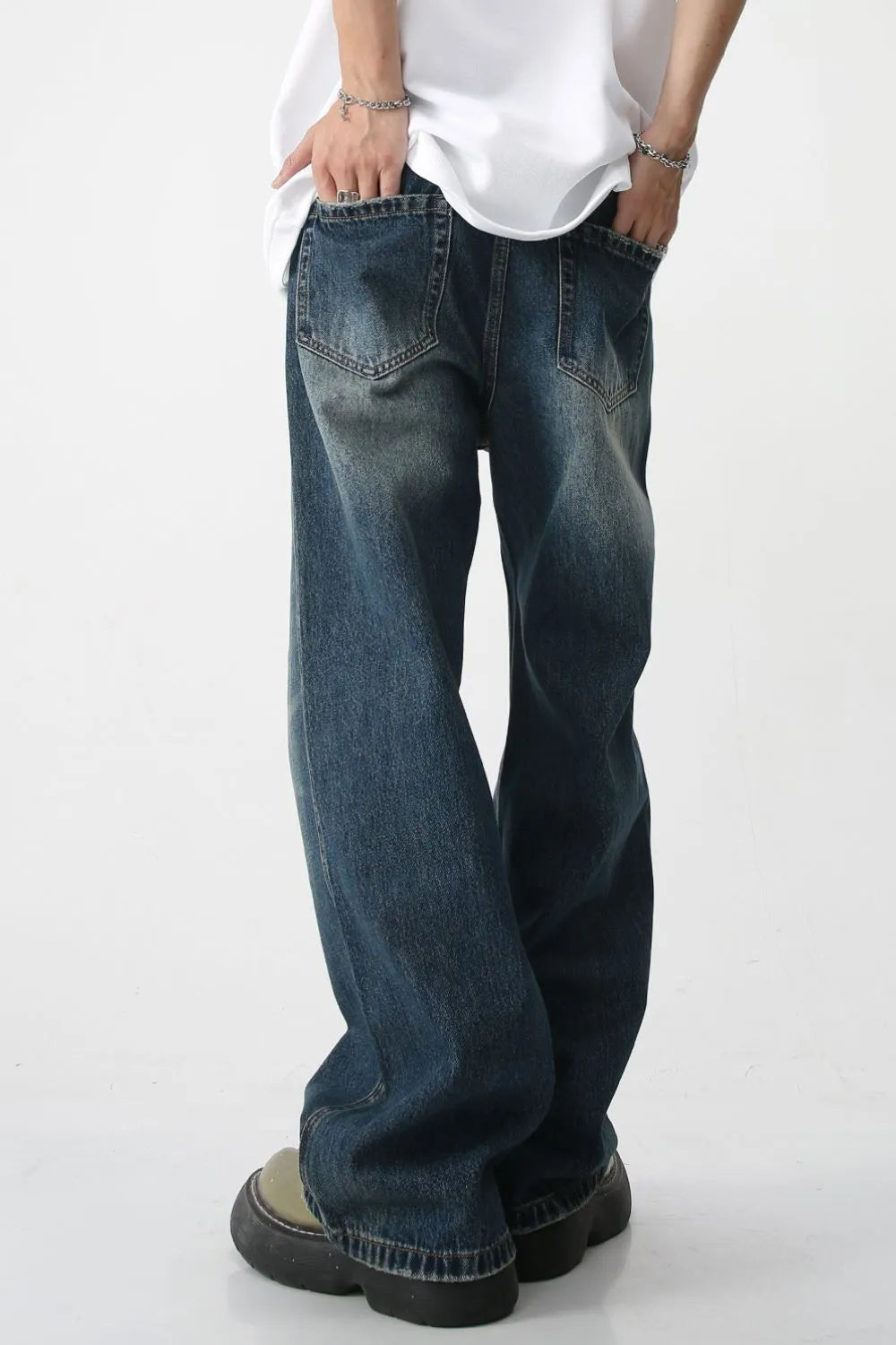 Premium Bootcut Jeans with Pockets - Japanese Denim