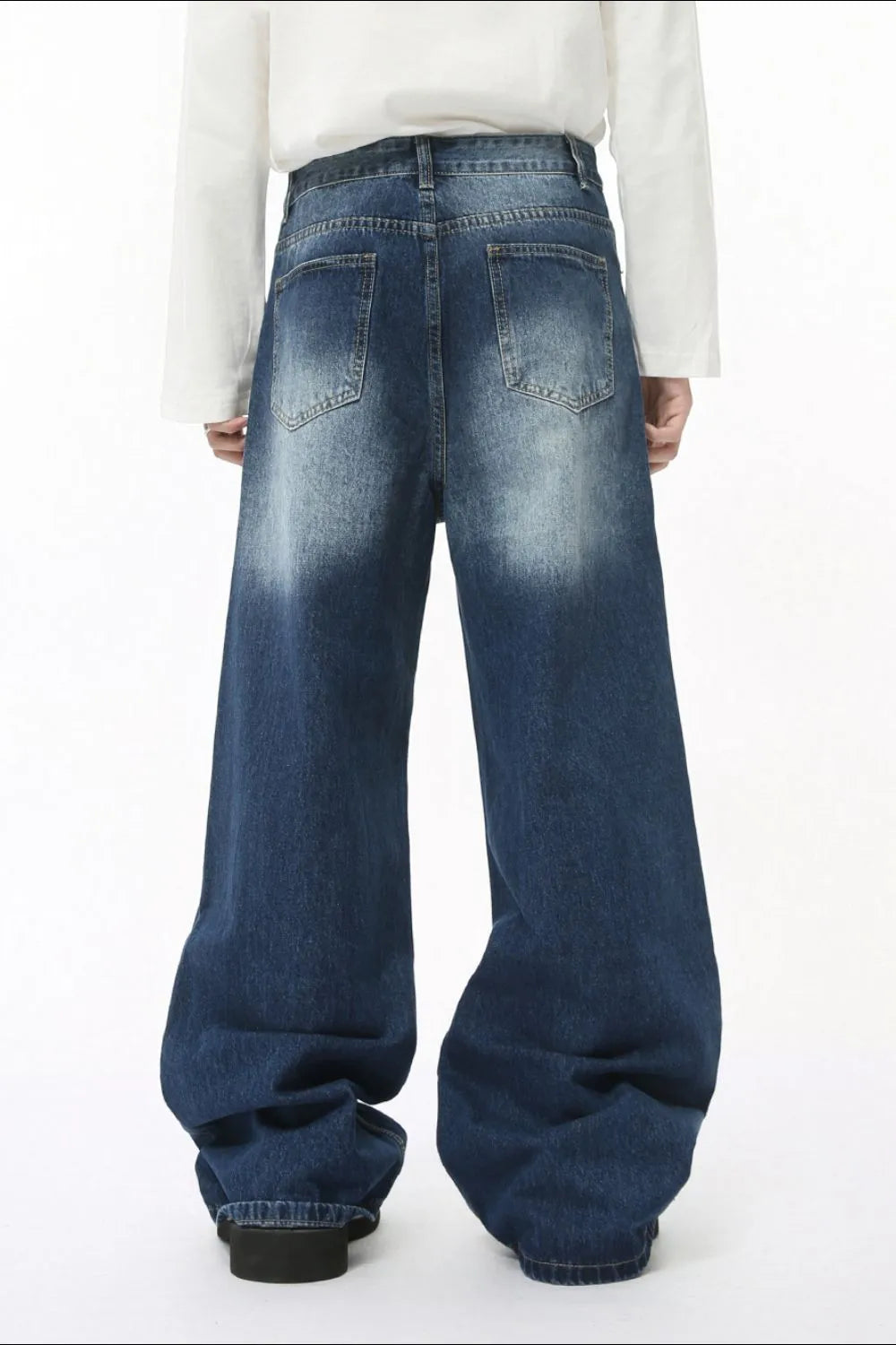 Men's Cat's Whisker Wide Leg Jeans - Premium Japanese Denim