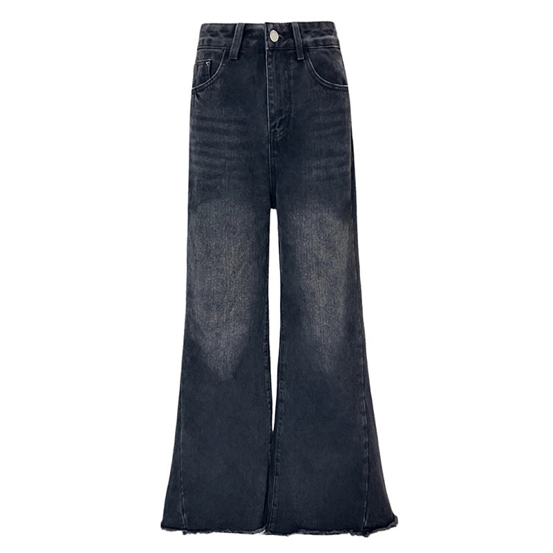 Women's Wide-Leg Flared Jeans – Summer Loose Trumpet Pants