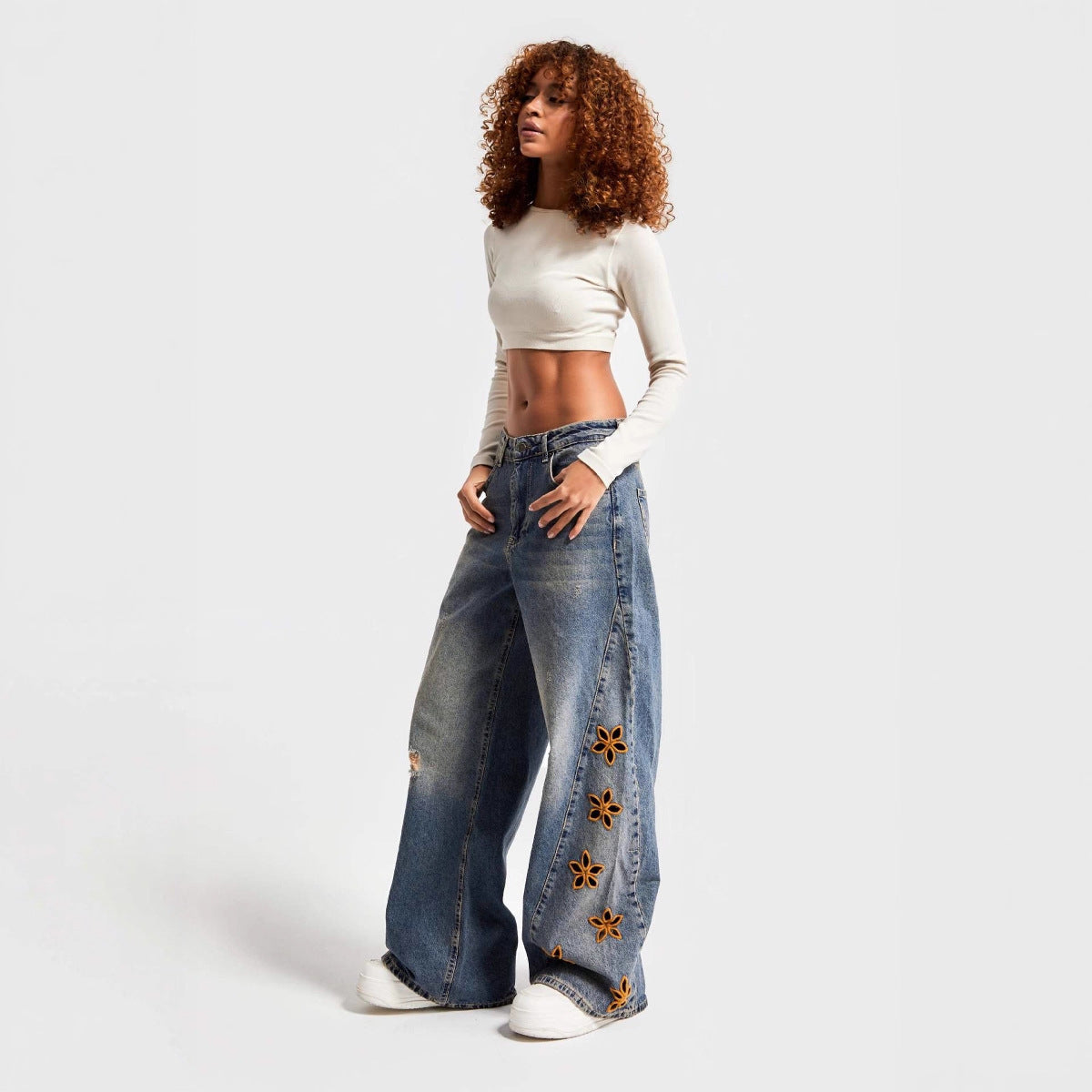 High Waisted Loose Jeans for Women - Premium Japanese Denim