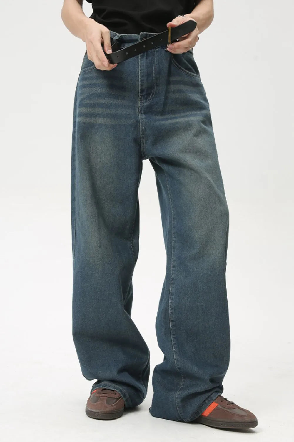 Premium Men's Mid Rise Straight Leg Jeans - Japanese Denim