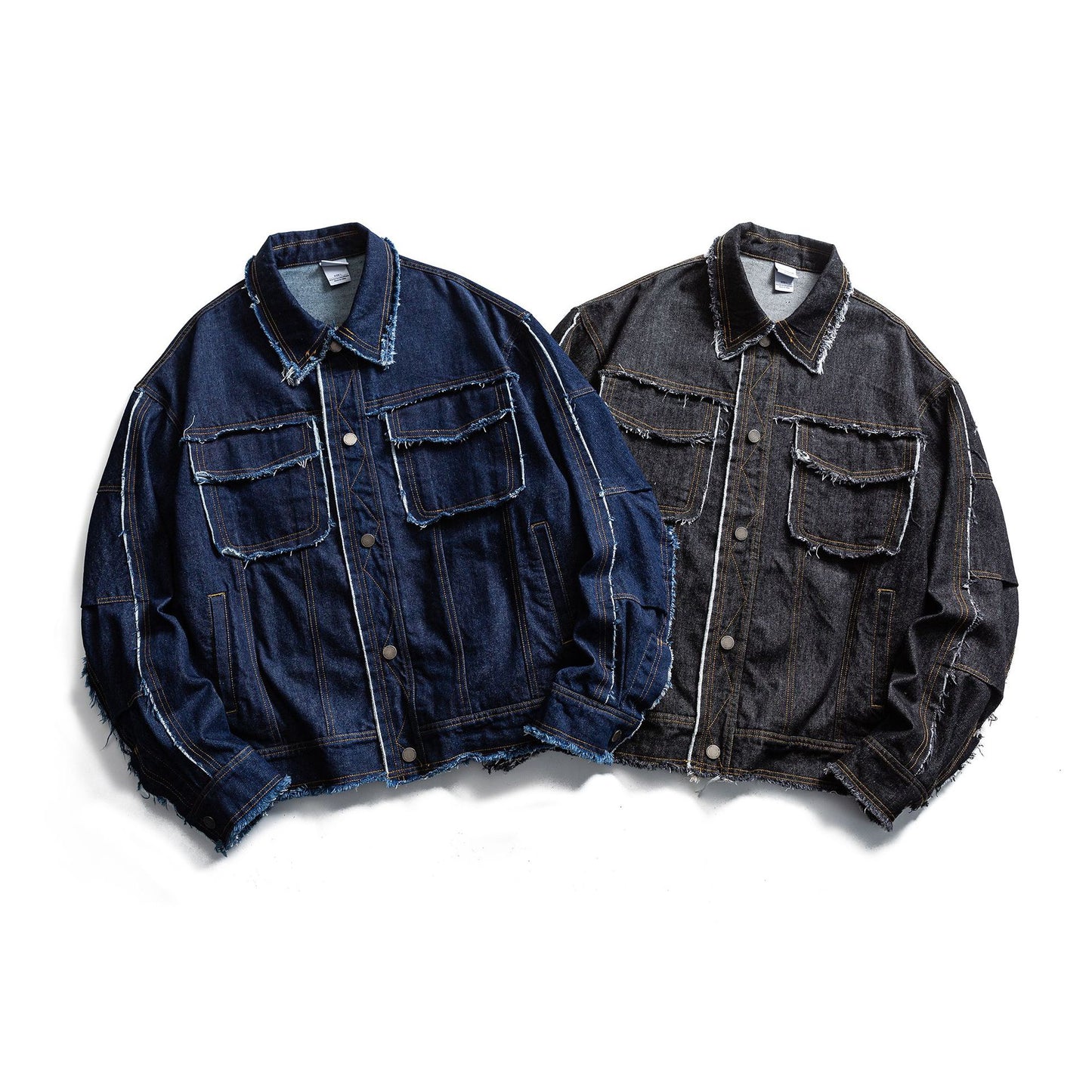 Retro Fringed Denim Loose Casual Jacket