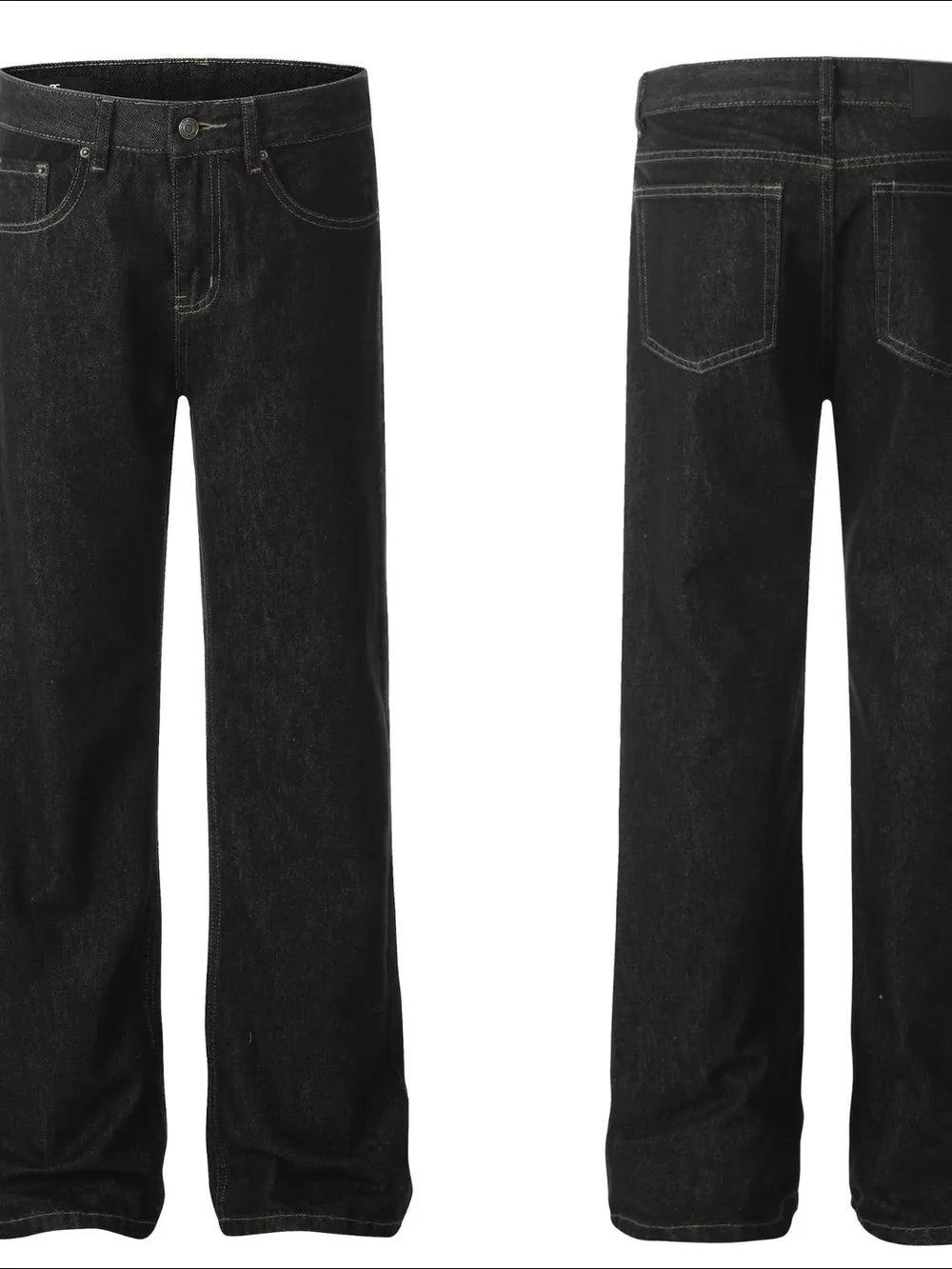 Premium Men's Straight Leg Jeans with Pockets