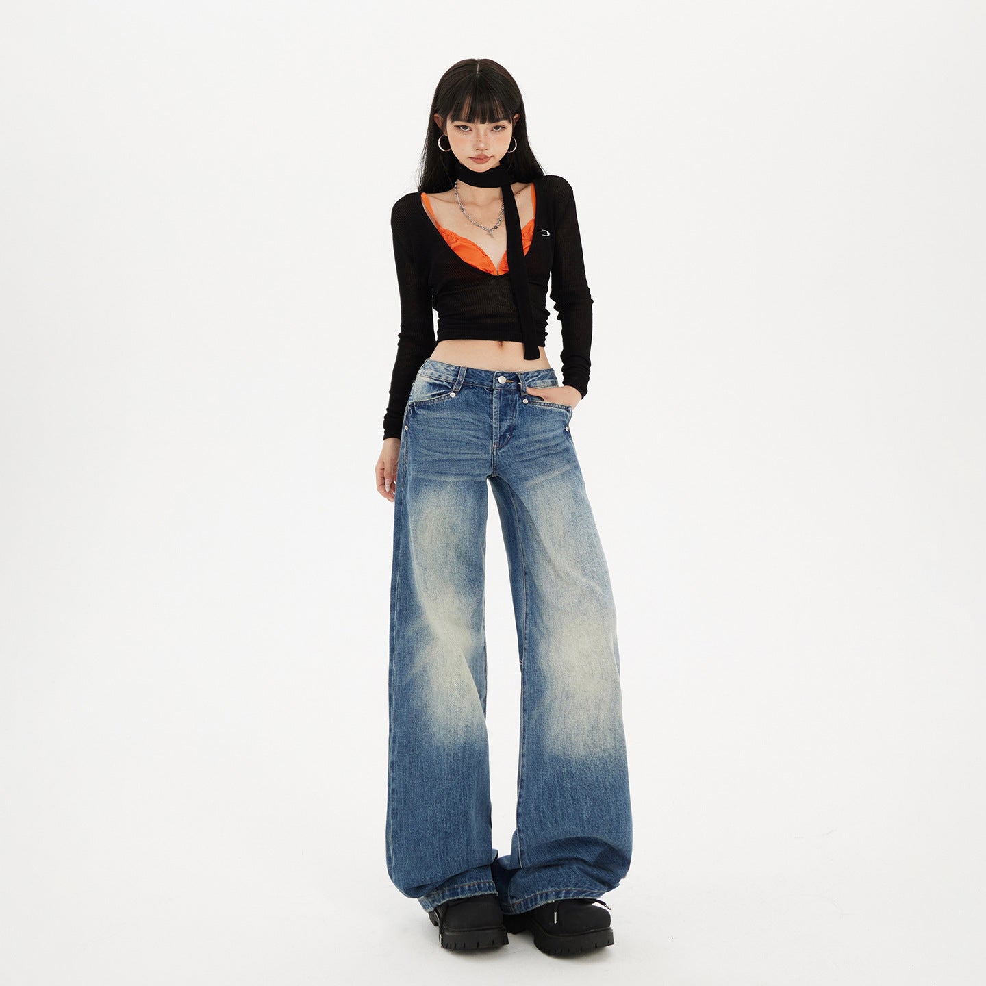 Premium Women's Low Waist Straight Leg Jeans - Luxe Japanese Denim