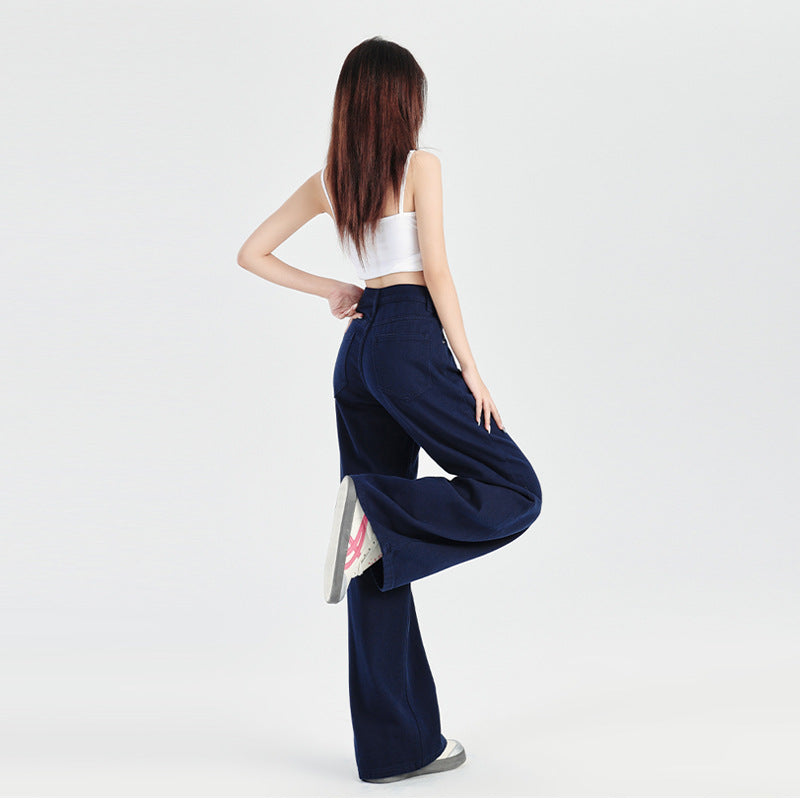 Women's High-Waisted Wide-Leg Jeans - Stylish & Comfortable Denim Pants