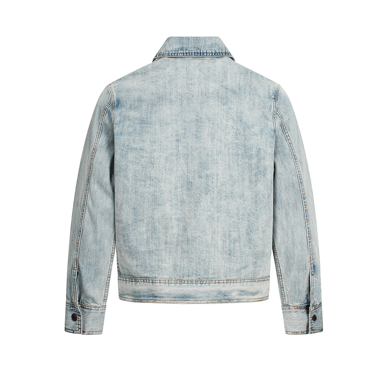 Retro Washed Denim Workwear Jacket