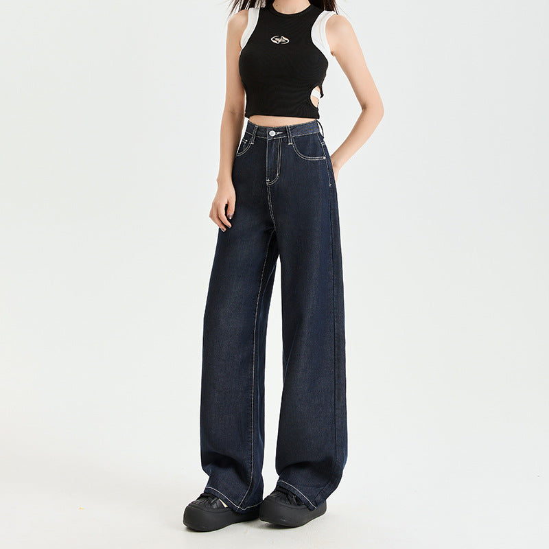 Women's Slim Wide-Leg Jeans - Premium Japanese Denim