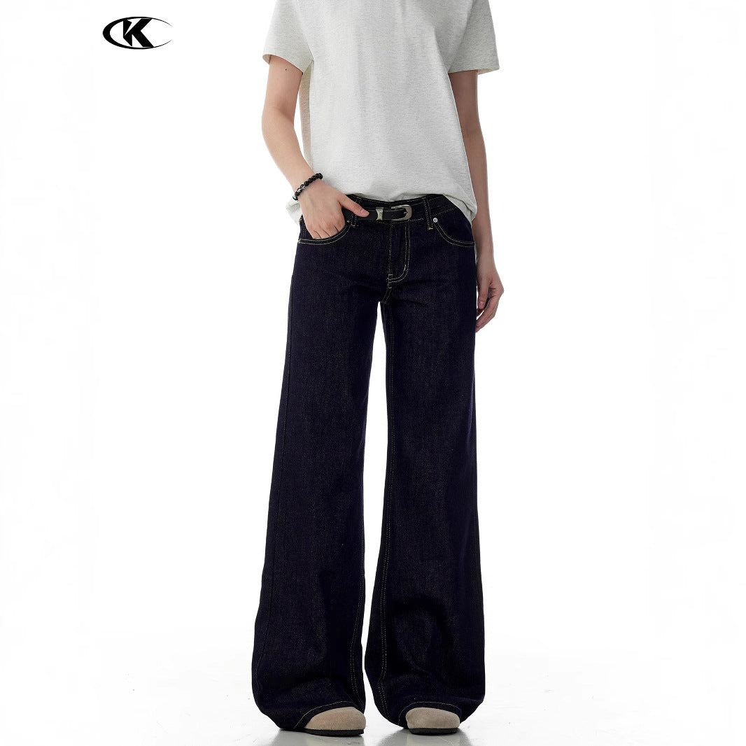 Premium Blue Flared Jeans for Women with Visible Stitching