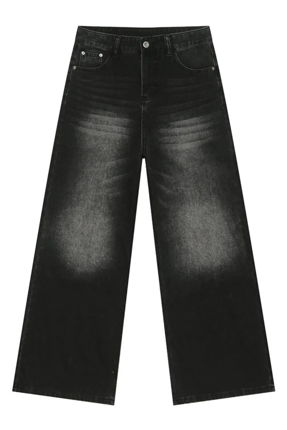 Men's Cat's Whisker Wide Leg Jeans - Premium Japanese Denim