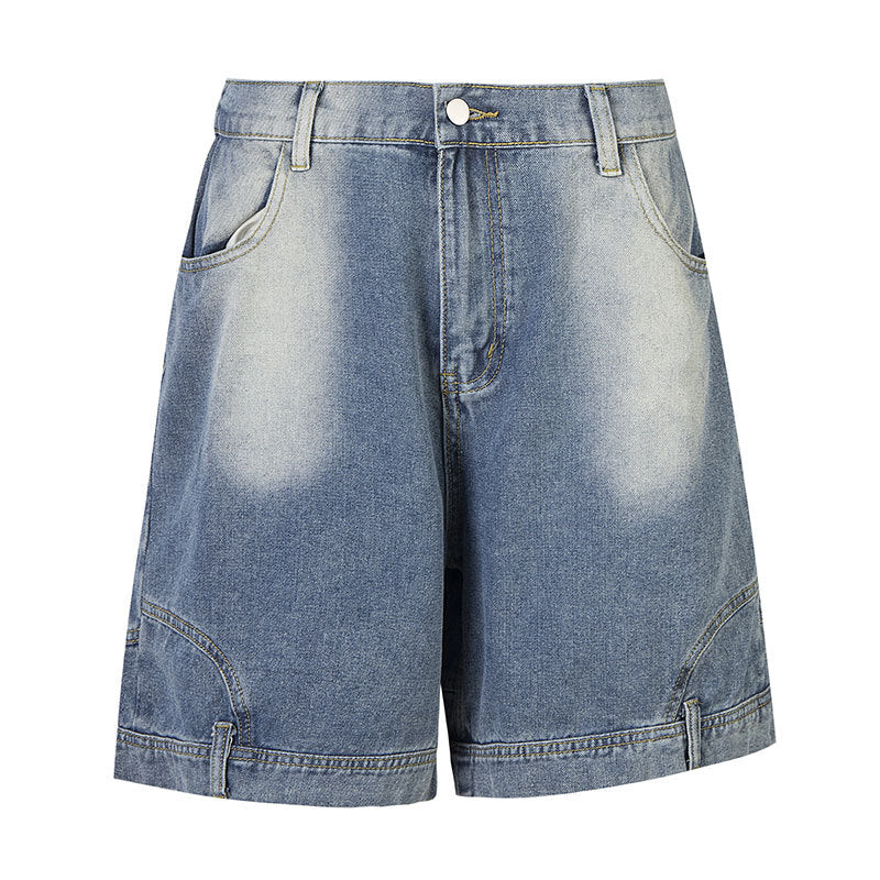 Premium Washed Denim Shorts for Modern Streetwear