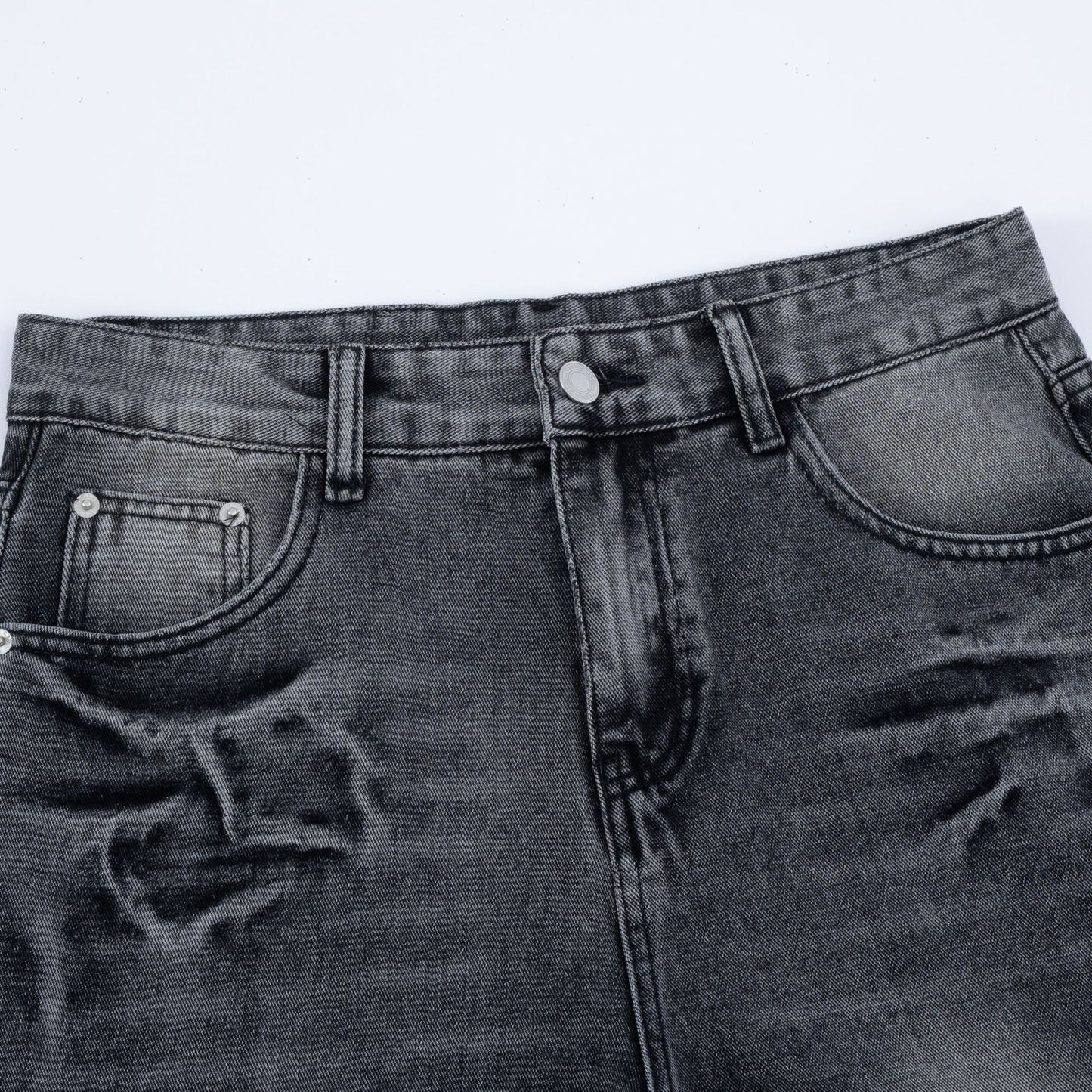 Street Style High-Street Unique Design Denim Long Pants