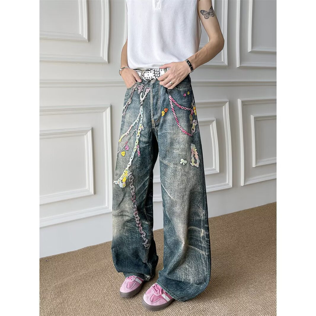 Men's 3D Digital Printed Jeans for Summer