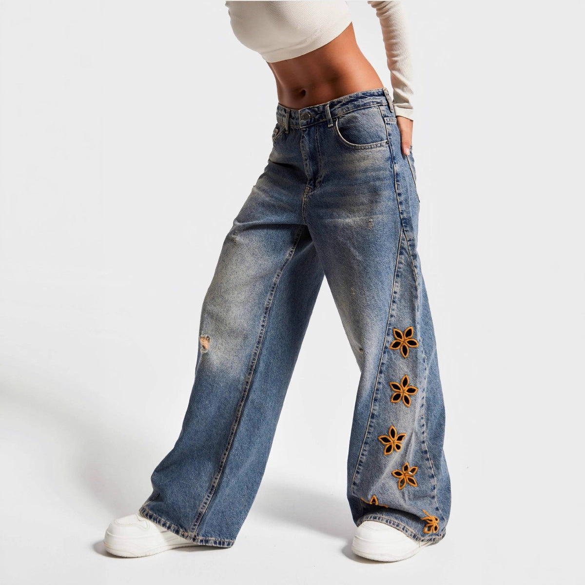 High Waisted Loose Jeans for Women - Premium Japanese Denim