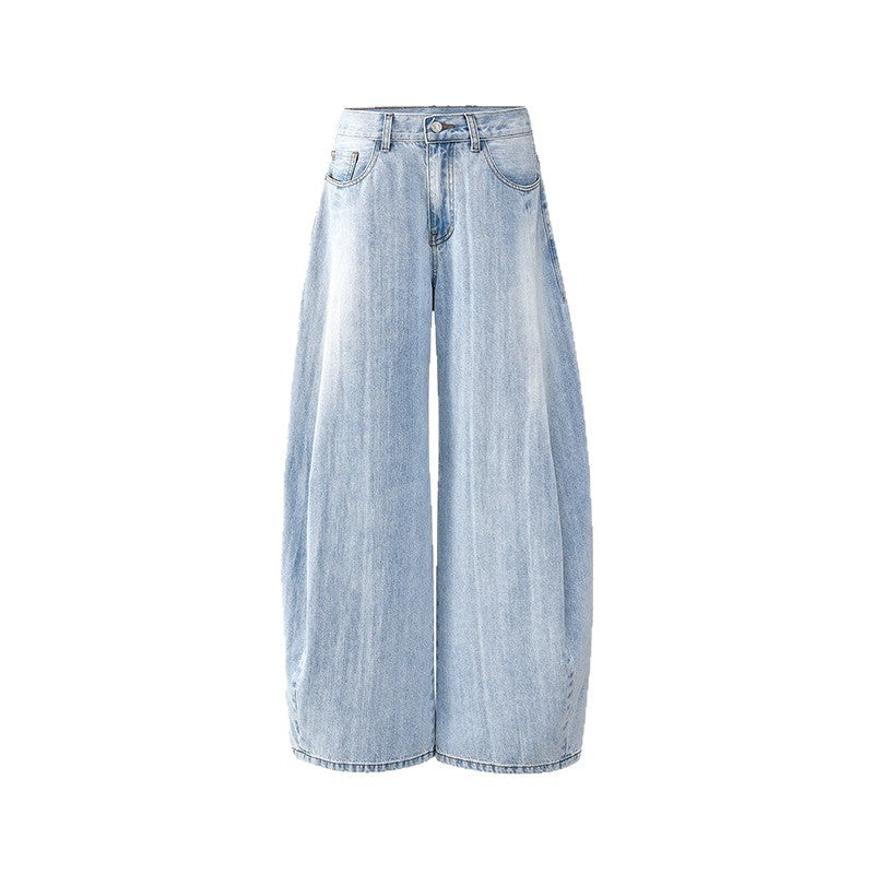 Straight Loose Wide Leg Casual Pants - Premium Japanese Denim