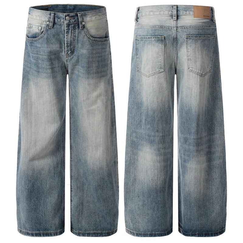Washed Bamboo Bent Jeans - Premium Japanese Denim