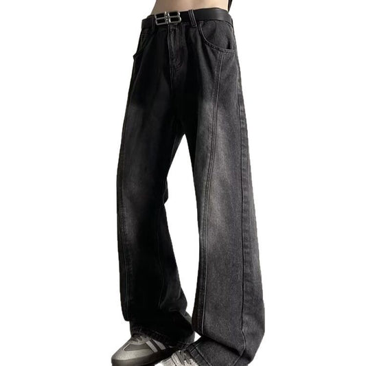 High Street Loose Casual Distressed Patchwork Pants