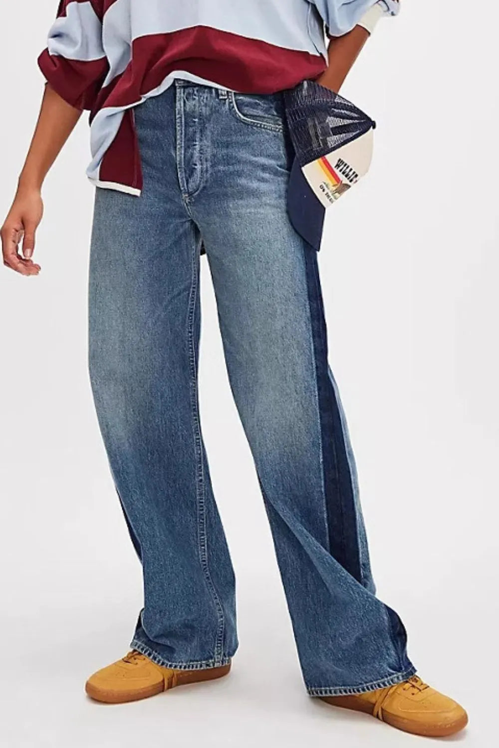 Premium Baggy Jeans with Pockets - Japanese Denim