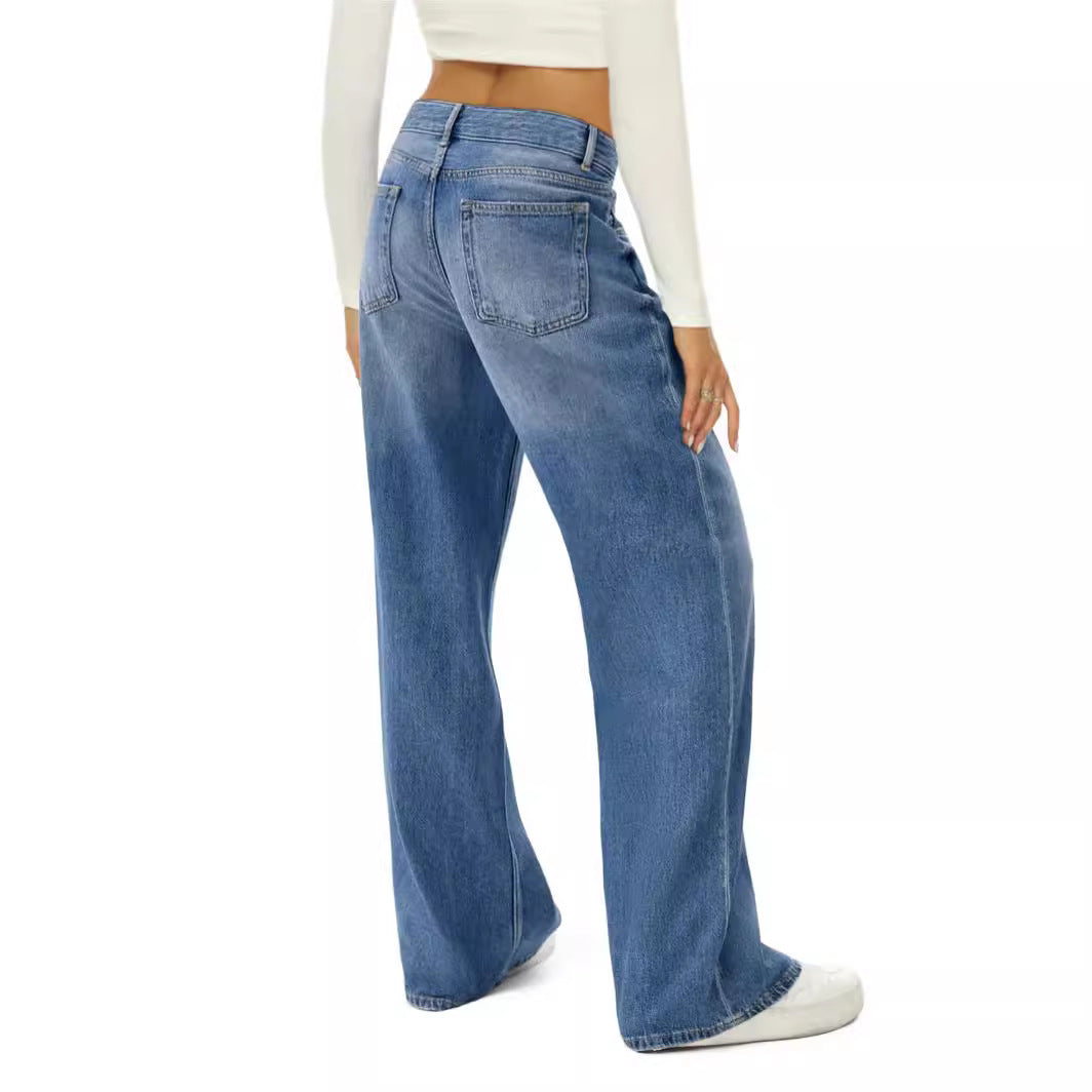 Premium Loose Wide Leg Jeans for Women – Japanese Denim Craftsmanship