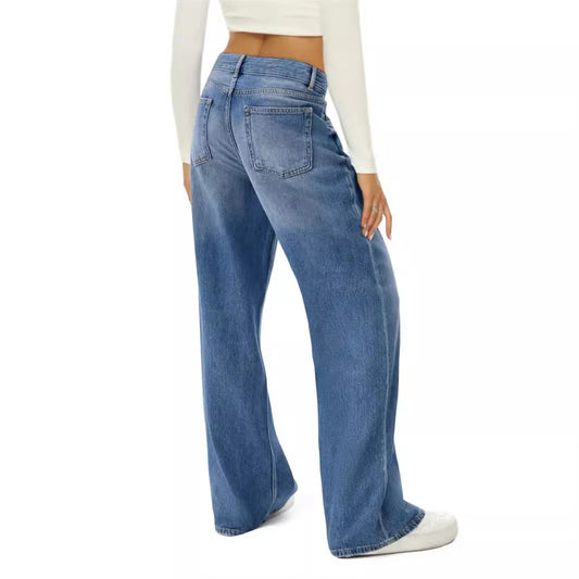 Premium Loose Wide Leg Jeans for Women – Japanese Denim Craftsmanship