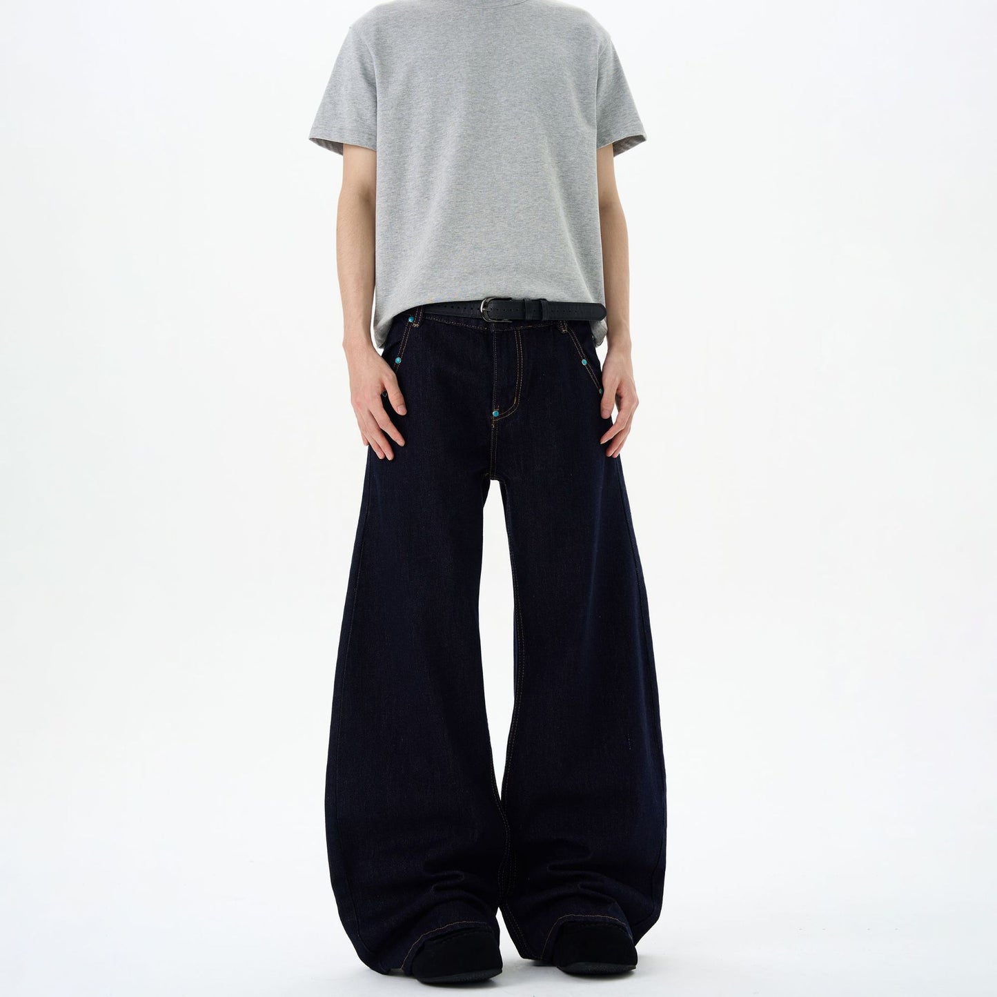 Bent Knife Jeans - Retro Loose Sickle Shaped Pants