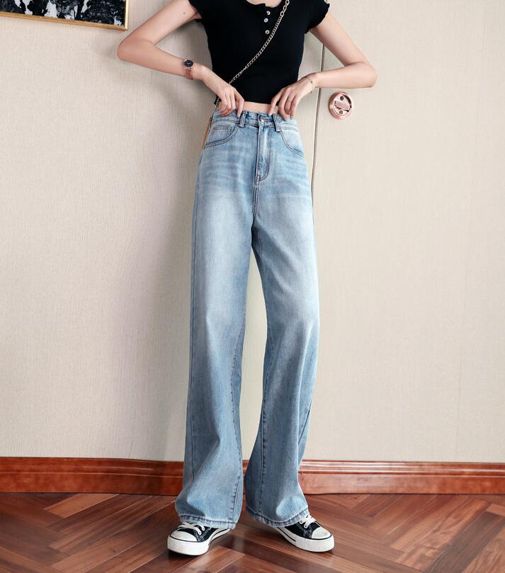 Premium Japanese Denim Abdominal Pants Boyfriend Jeans for Women