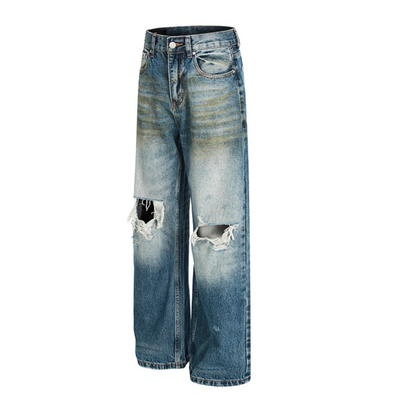 Premium Ripped Denim Pants for Men and Women