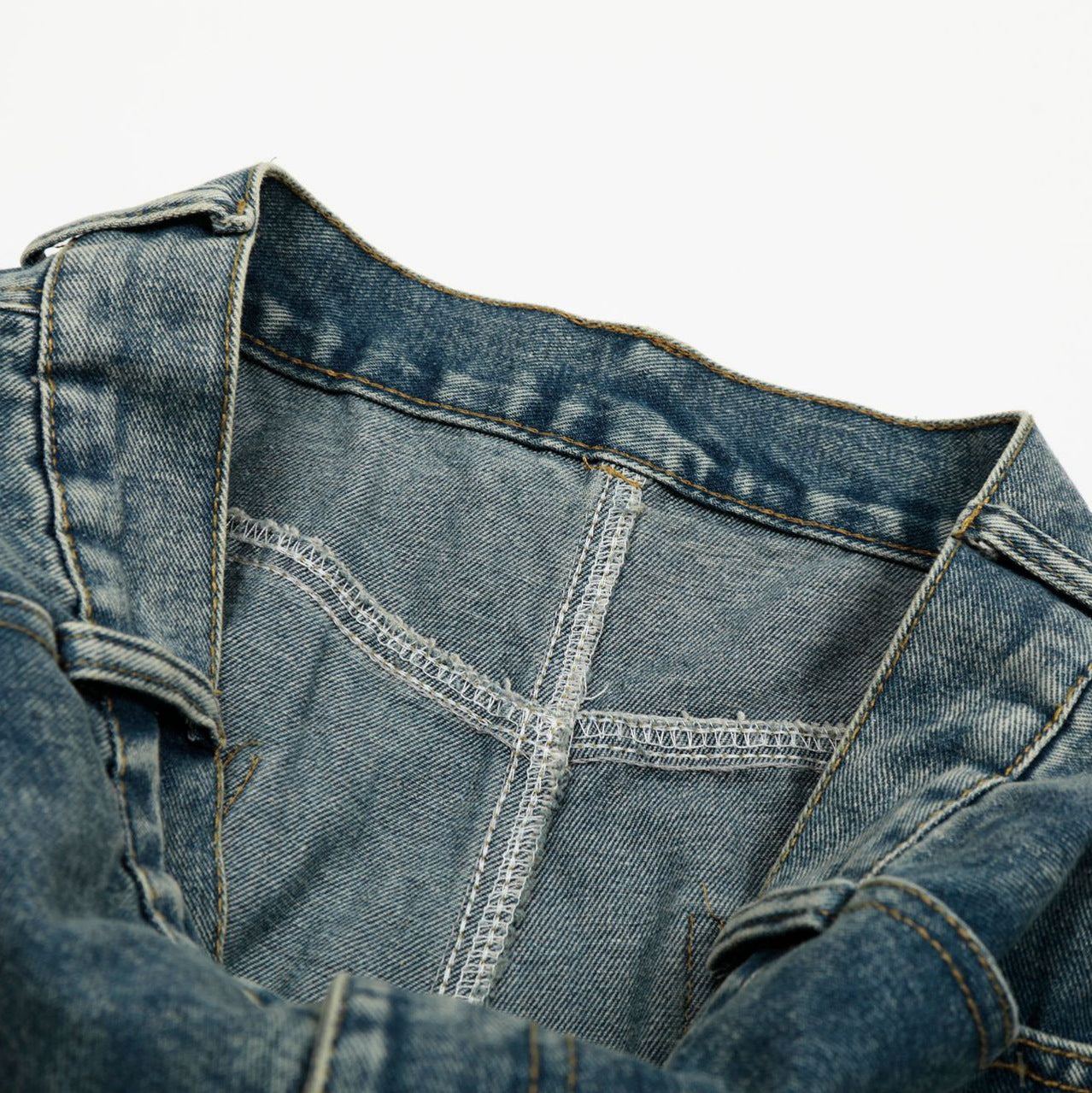 Street Style High-Street Unique Design Denim Long Pants