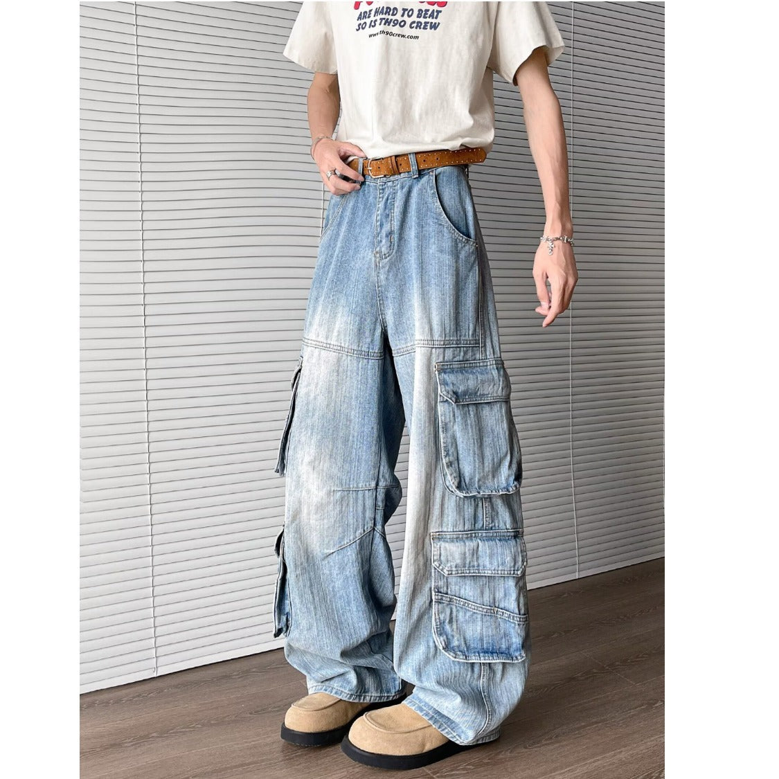 Summer Loose Fitting Wide Leg Pants for Men