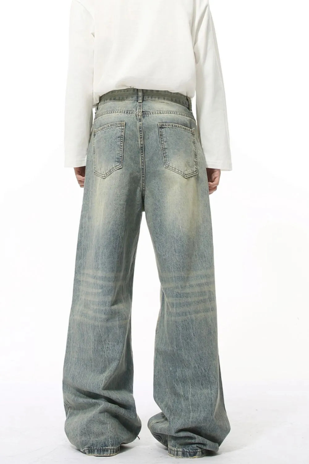 Wide Leg Jeans with Pockets - Premium Japanese Denim
