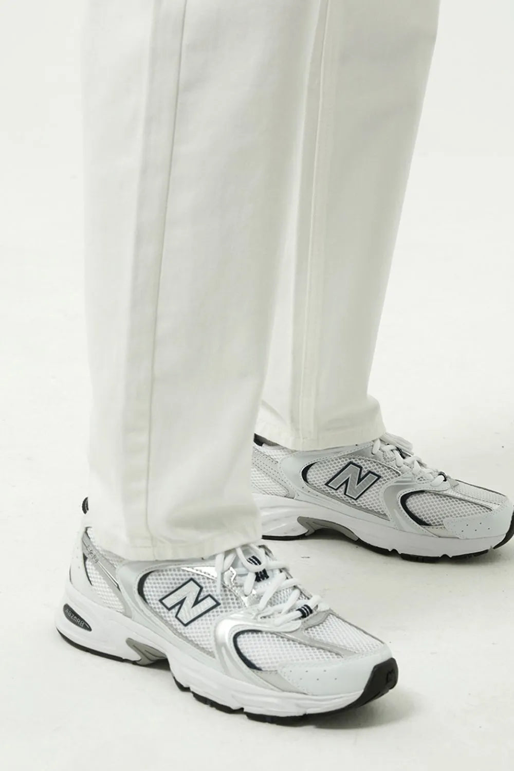 Washed Straight-Leg Slim Jeans - Premium Japanese Denim