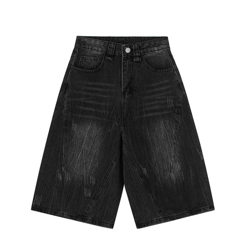 Premium Cropped Denim Shorts - Stylish Streetwear